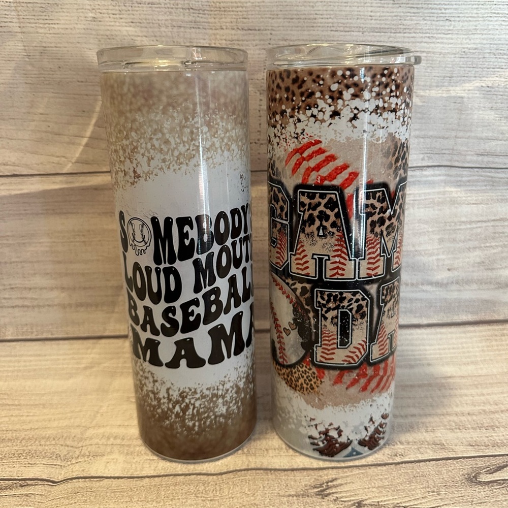 Baseball tumblers